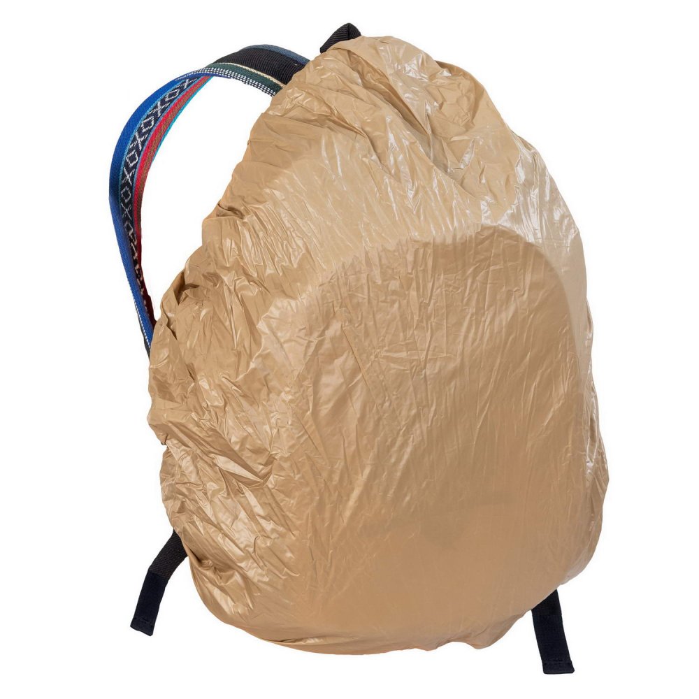 Rain cover for a standard size backpack - beige