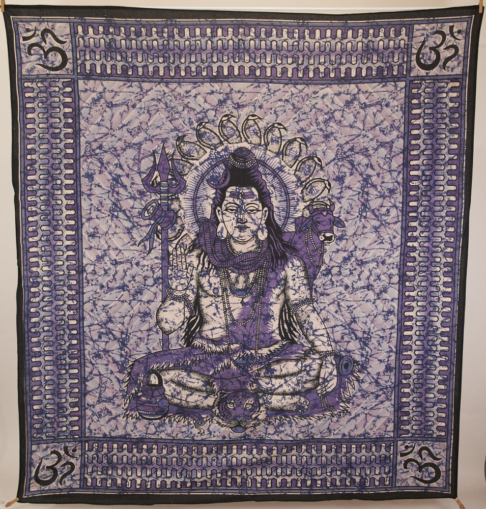 Indian bed cover/tapestry - SHIVA