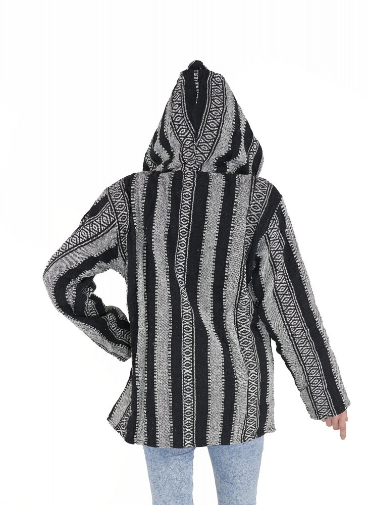Gheri jacket black and white - fleece