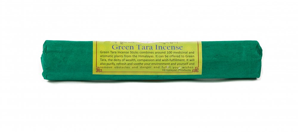 Najwyższej jakości kadzidła bhutańskie „GREEN TARA” ZIELONA TARA wykonane z masy roślinnej według starodawnej receptury. Aromat drzewno - ziołowy. 