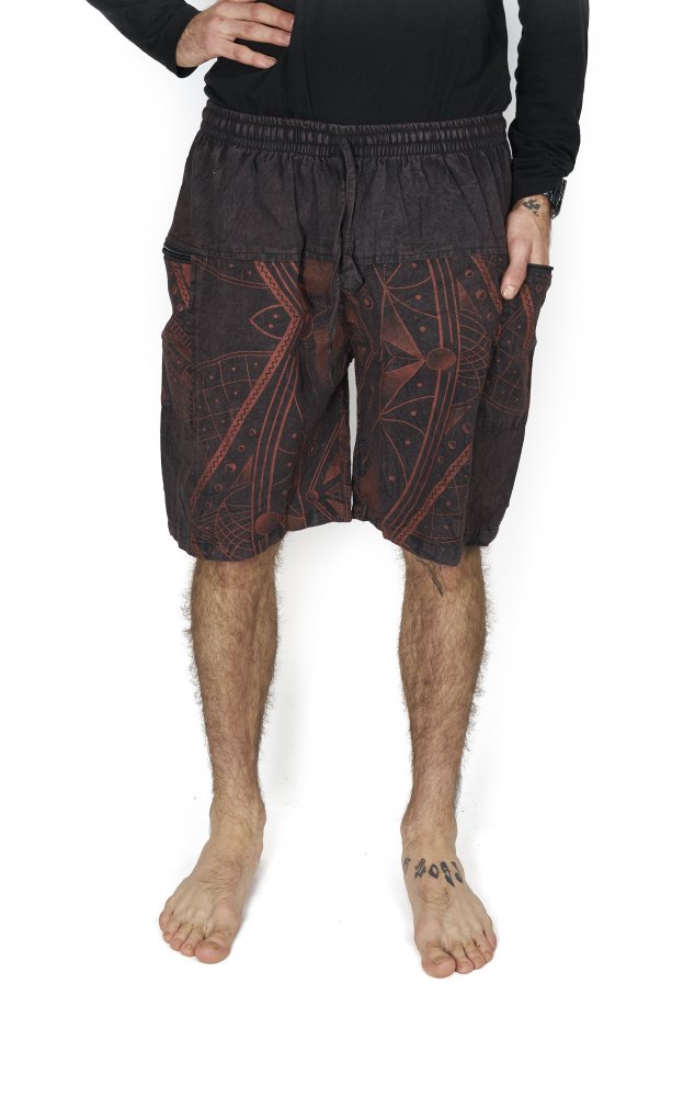 Shorts with psychedelic design 