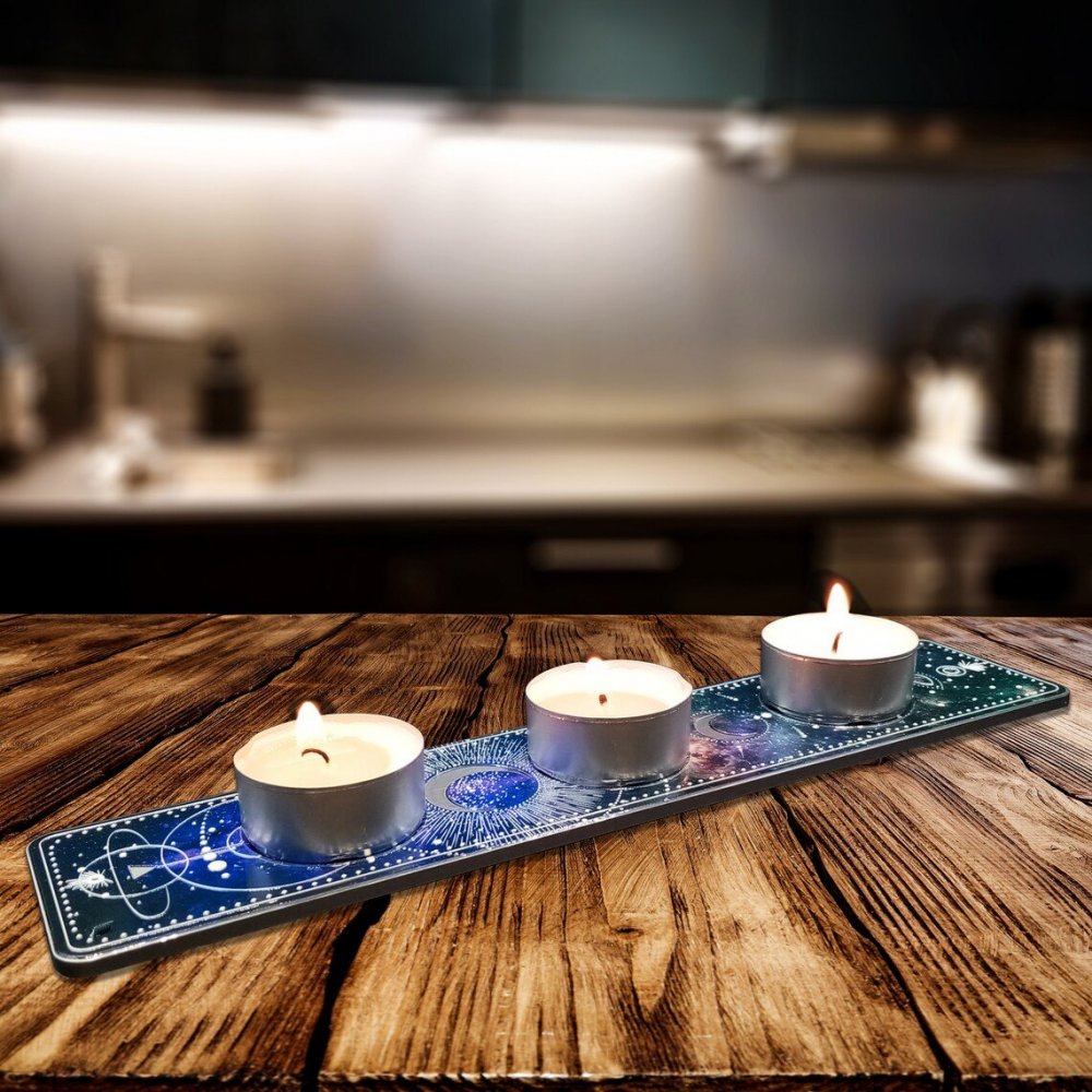 Double-sided incence holder galaxy