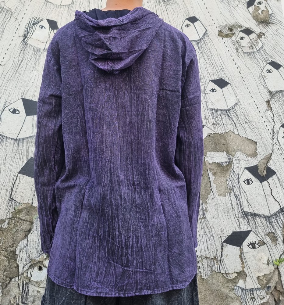 Koszula z kapturem fioletowa - wizerunek BUDDY