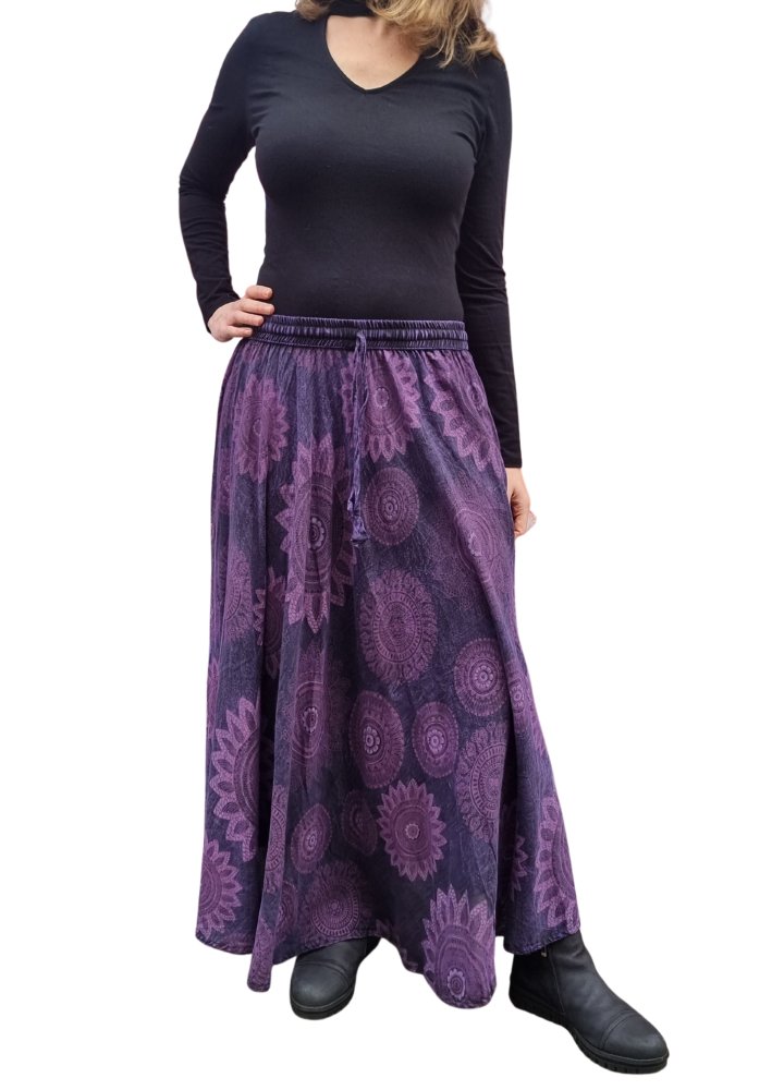 Purple mandala skirt 