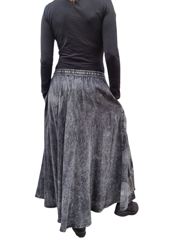 Black mandala skirt 