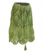 Crocheted MIDI skirt  GREEN