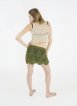 Crocheted MINI skirt - GREEN/KHAKI