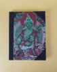 Handmade notebook with embroidered cover (Thangka): GREEN TARA
