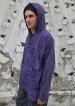 Hooded shirt purple - psy BUDDHA design