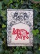 Lokta paper LANTERN with a LUCKY ELEPHANT and DRAGONS