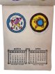 Ręcznie robiony etno kalendarz 2024. Kalendarz ze znakami zodiaku, astrologiczny.