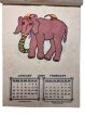 Ręcznie robiony etno kalendarz 2024. Kalendarz z motywem zwierząt wykonany z papieru czerpanego.