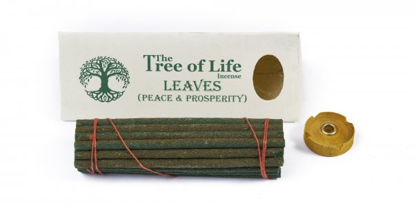 Najwyższej jakości kadzidła tybetańskie patyczkowe Tree of Life LEAVES LIŚCIE o zapachu HOLY BASIL ŚWIĘTA BAZYLIA HIMALAJSKA AZJATYCKA. Aromat żywiczny drzewny, działanie odprężające, relaksujące, wyciszające. Wykonane z masy roślinnej według tradycyjnej receptury.