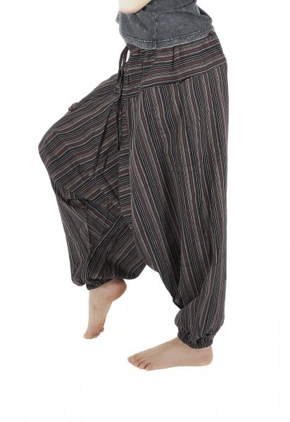 Striped harem pants