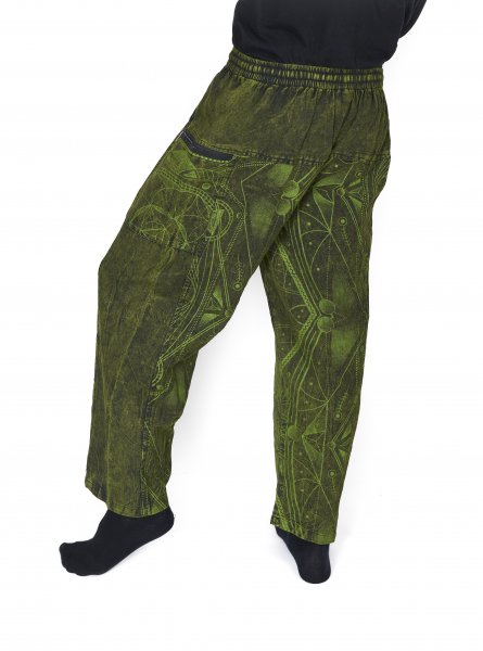 Trousers with psychedelic design 