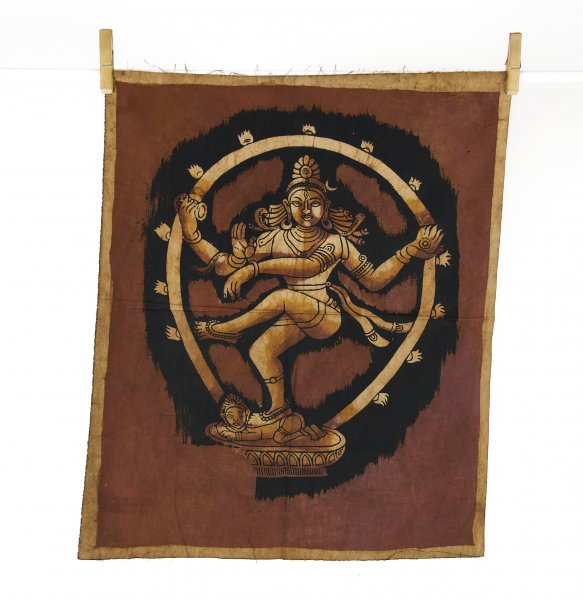 BATIK  dekoracja na ścianę:  taniec boga Sziwy: Shiva Nataraja