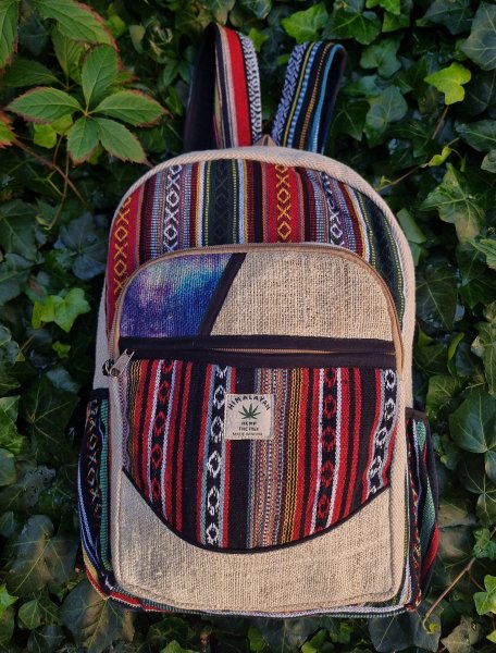 Himalayan Hemp tie dye backpack