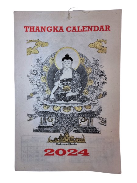 Kalendarz naścienny 2024: Thangka Budda