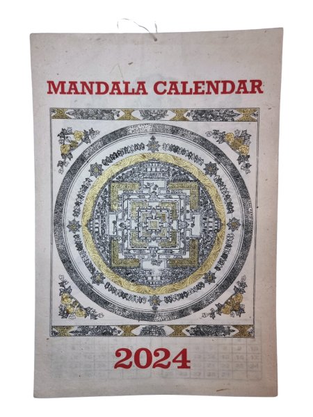 Kalendarz naścienny 2024: Thangka Mandala